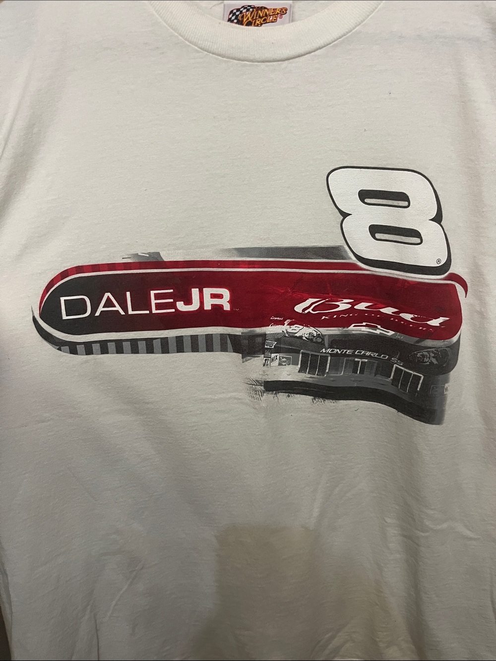 2007 NASCAR Dale Earnhardt Jr. #8 White Large Shirt